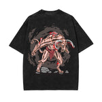 Bull Beast Graphic Washed Tee-INNBLAC Fashion Apparel