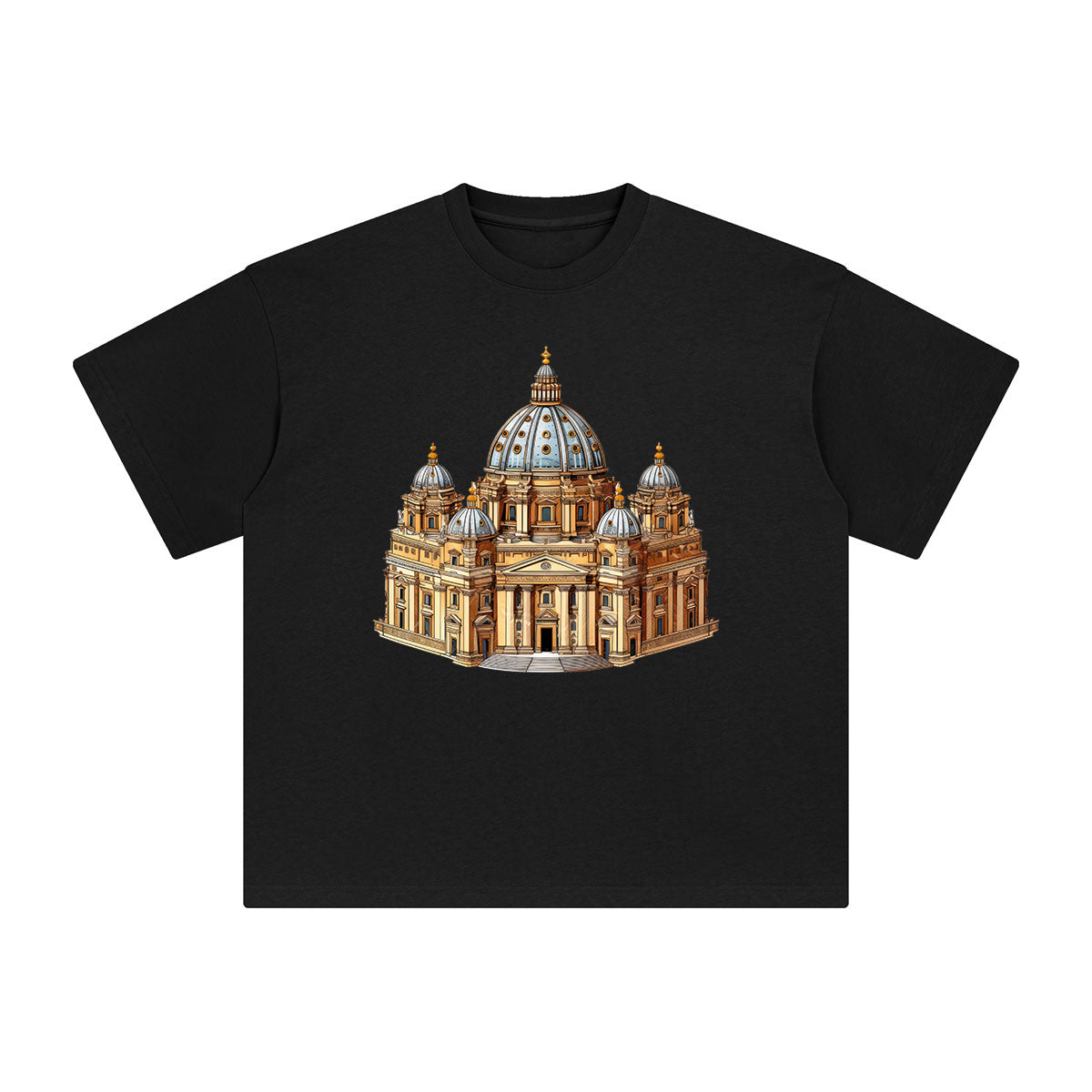 St. Peter's Basilica Graphic Tee-INNBLAC Fashion Apparel