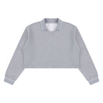 410G Heavyweight Cotton Cropped Sweatshirt | Coverstitch Detail Street Pullover