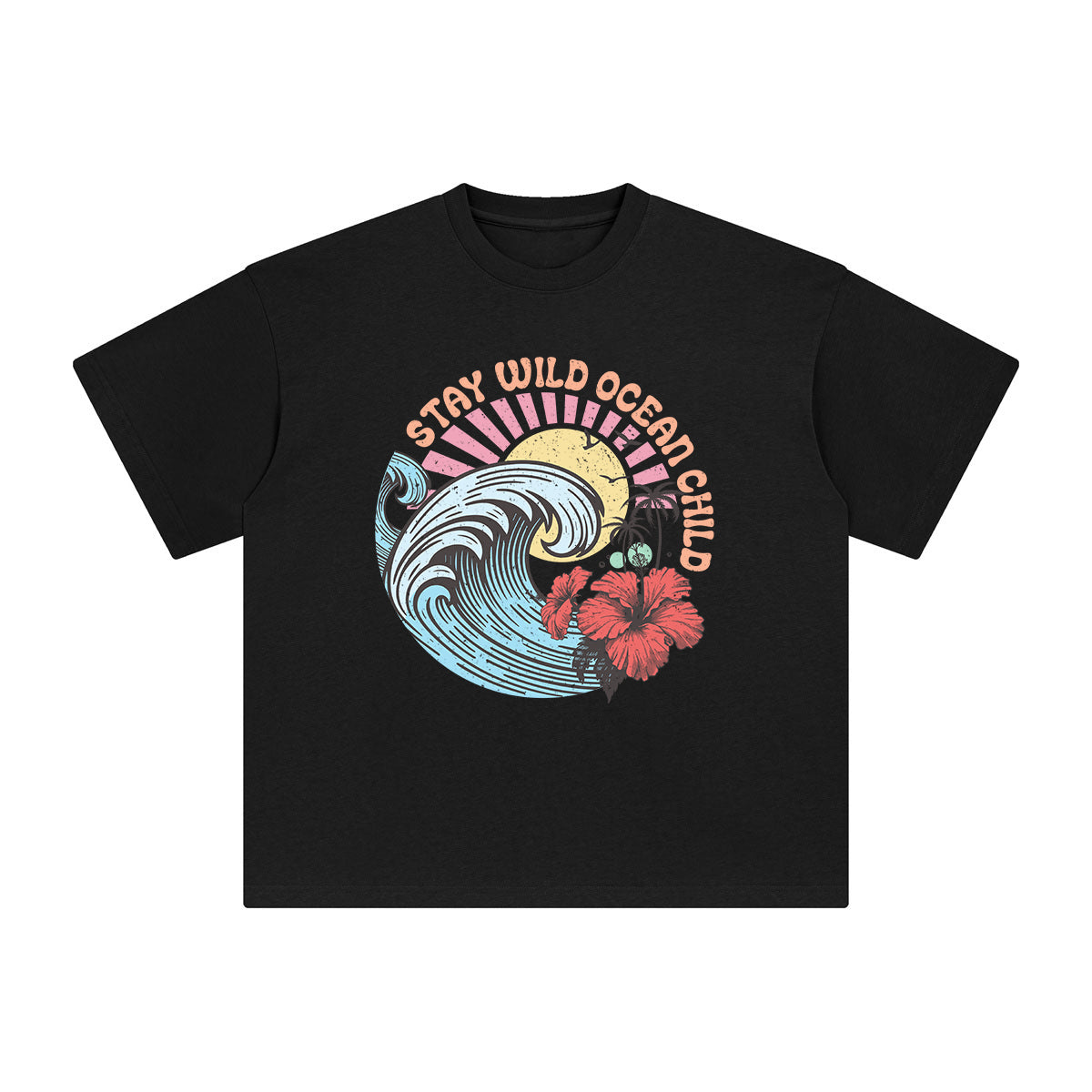 Stay Wild Ocean Child Graphic Tee-INNBLAC Fashion Apparel