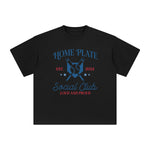 Home Plate Baseball Graphic Tee-INNBLAC Fashion Apparel