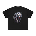 Goth Wolf Graphic Tee-INNBLAC Fashion Apparel
