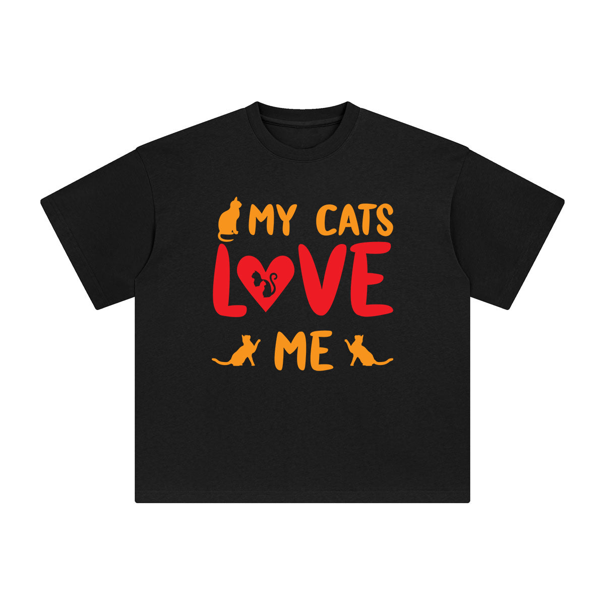 My Cats Love Me Graphic Tee-INNBLAC Fashion Apparel