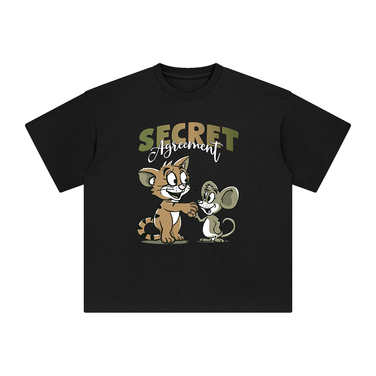 Secret Agreement Graphic Tee-INNBLAC Fashion Apparel