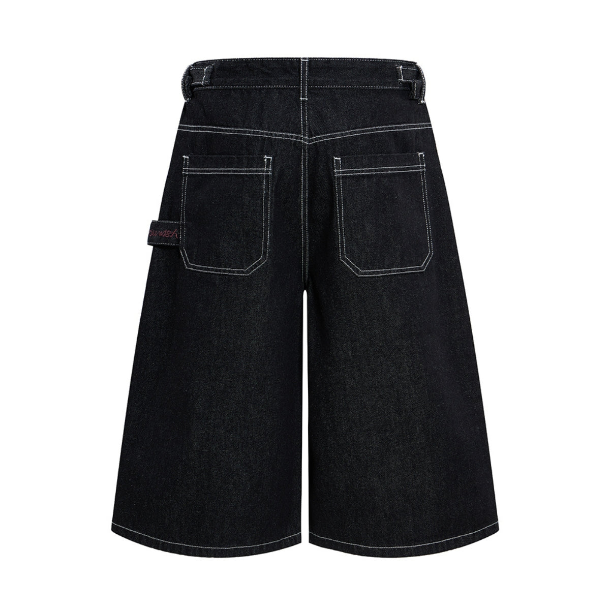 Bermudas con lavado vintage y salpicaduras de tinta