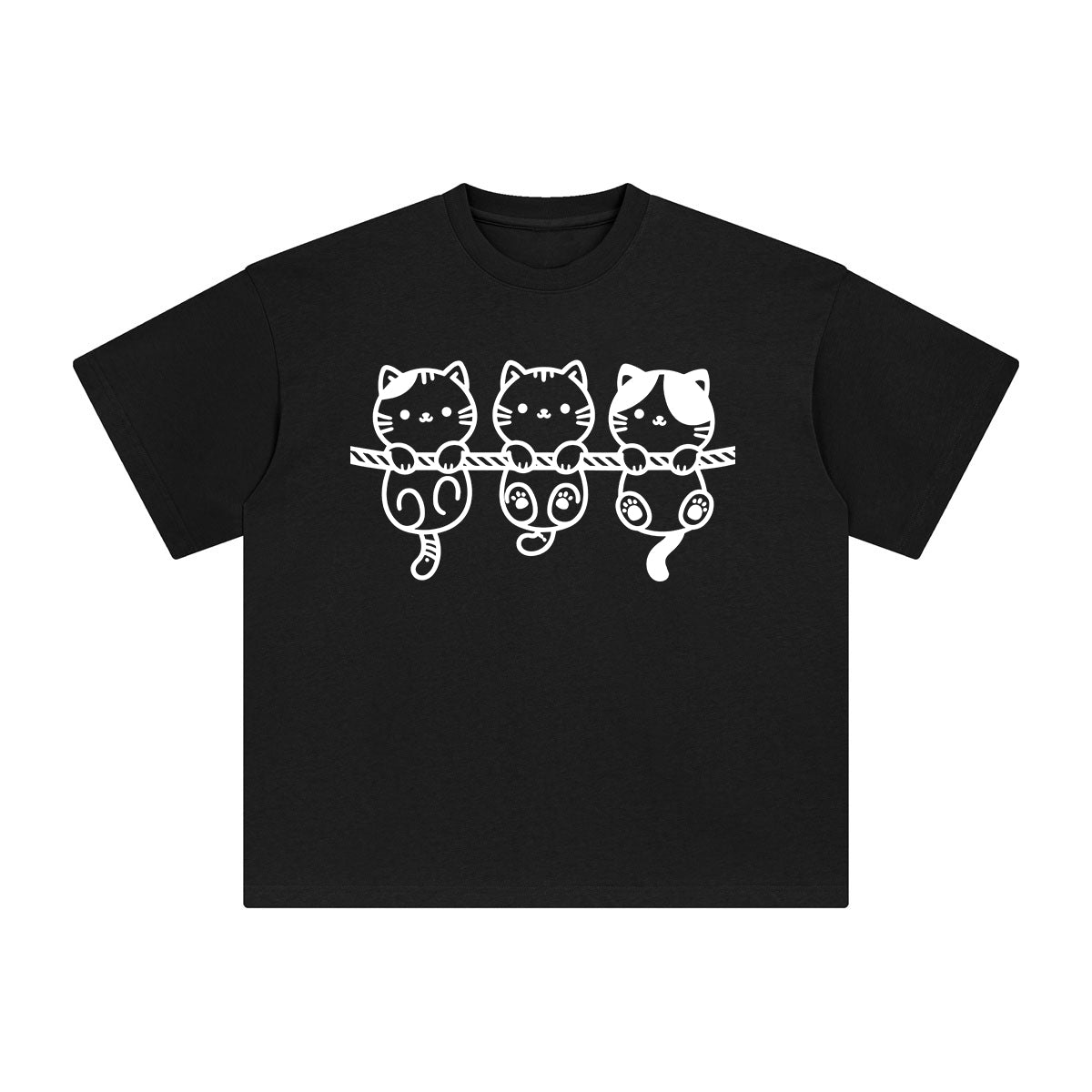 Kitten Graphic Tee-INNBLAC Fashion Apparel