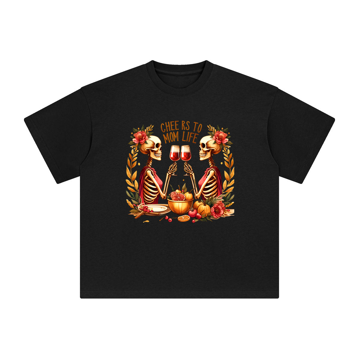 Cheers To Mom Life Graphic Tee-INNBLAC Fashion Apparel