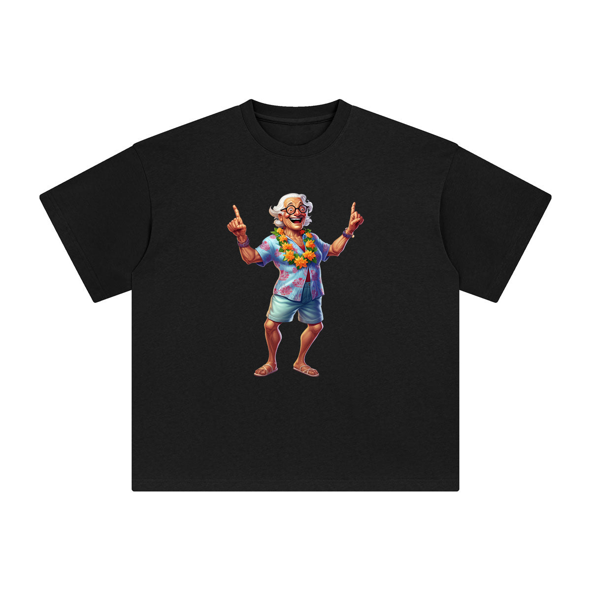 Summer Grandpa Graphic Tee-INNBLAC Fashion Apparel