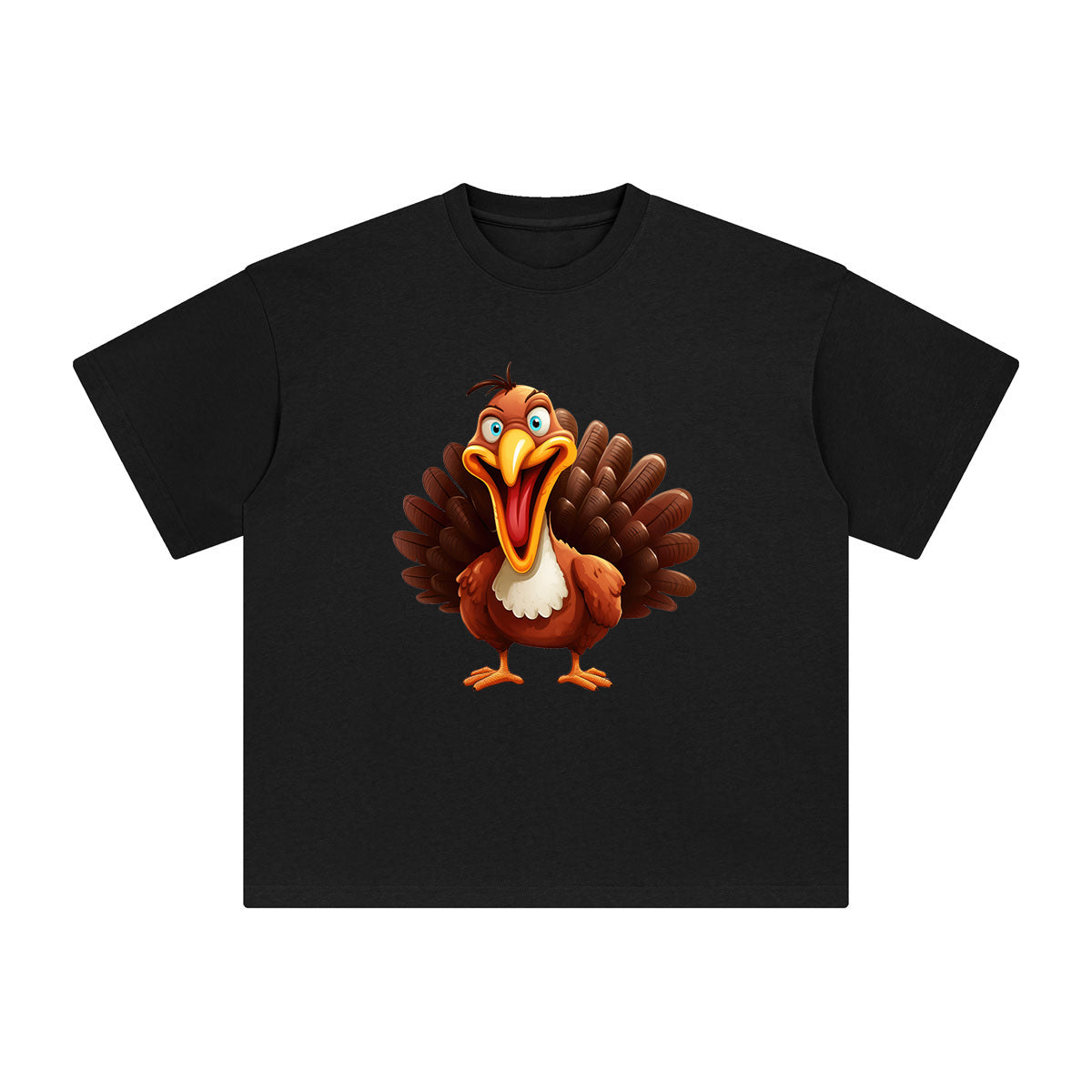 Funny Turkey Graphic Tee-INNBLAC Fashion Apparel