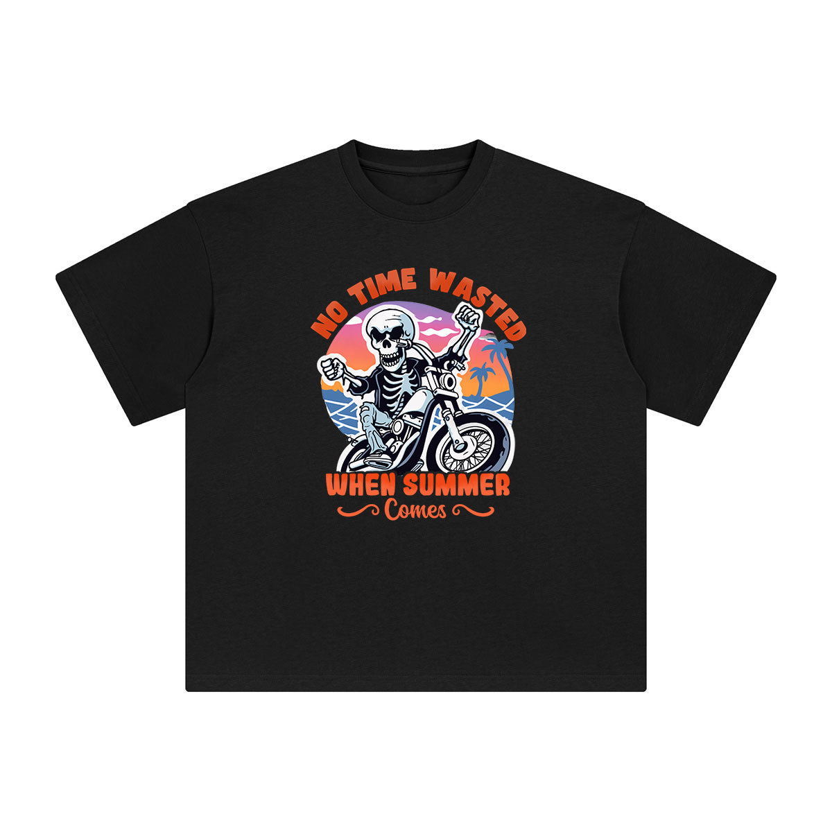 No Time Wasted When Summer Comes Graphic Tee-INNBLAC Fashion Apparel