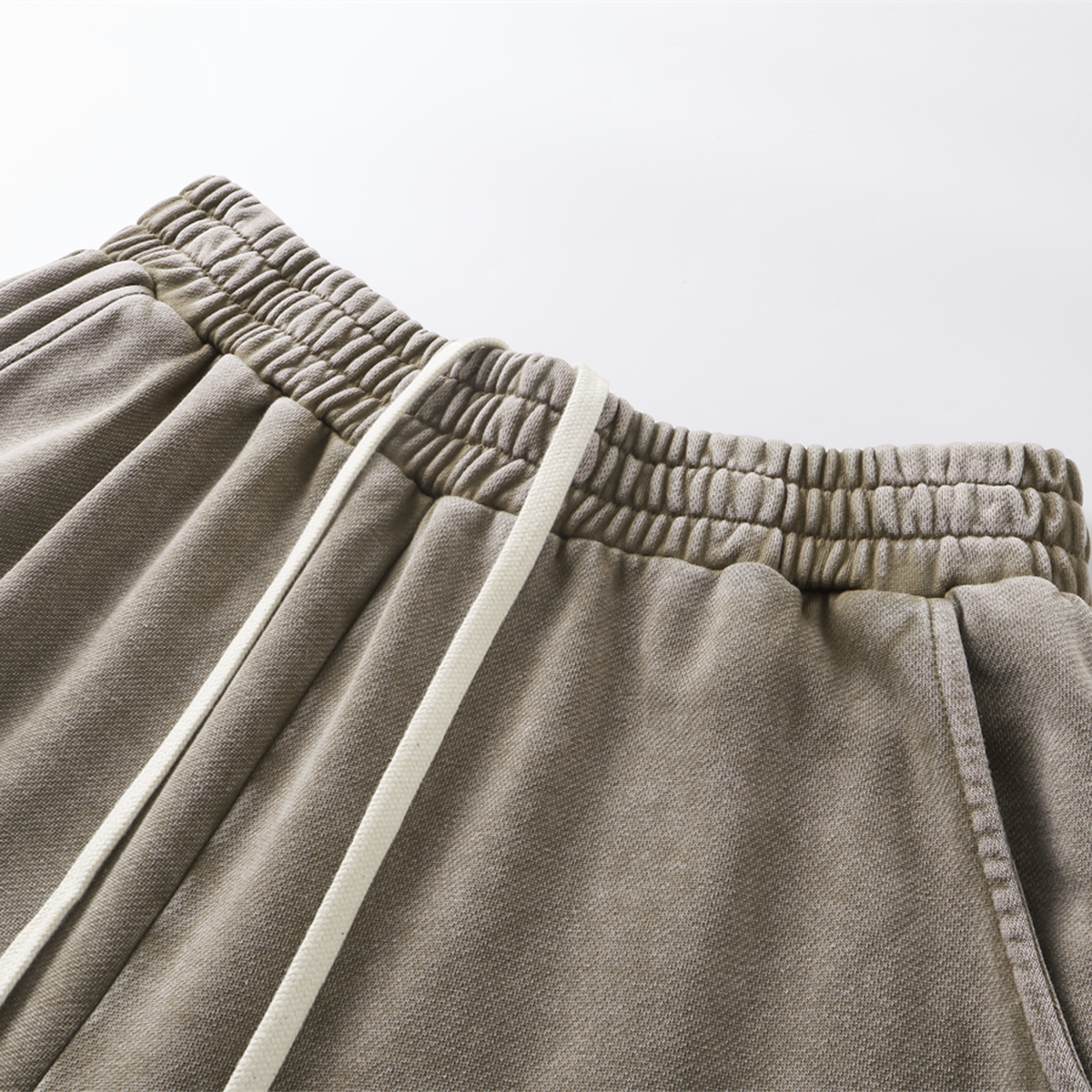 Vintage Wash Cotton Patchwork Sweatpants