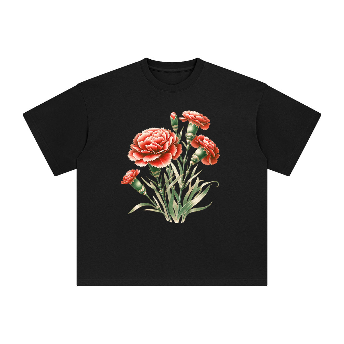 Carnation Graphic Tee-INNBLAC Fashion Apparel