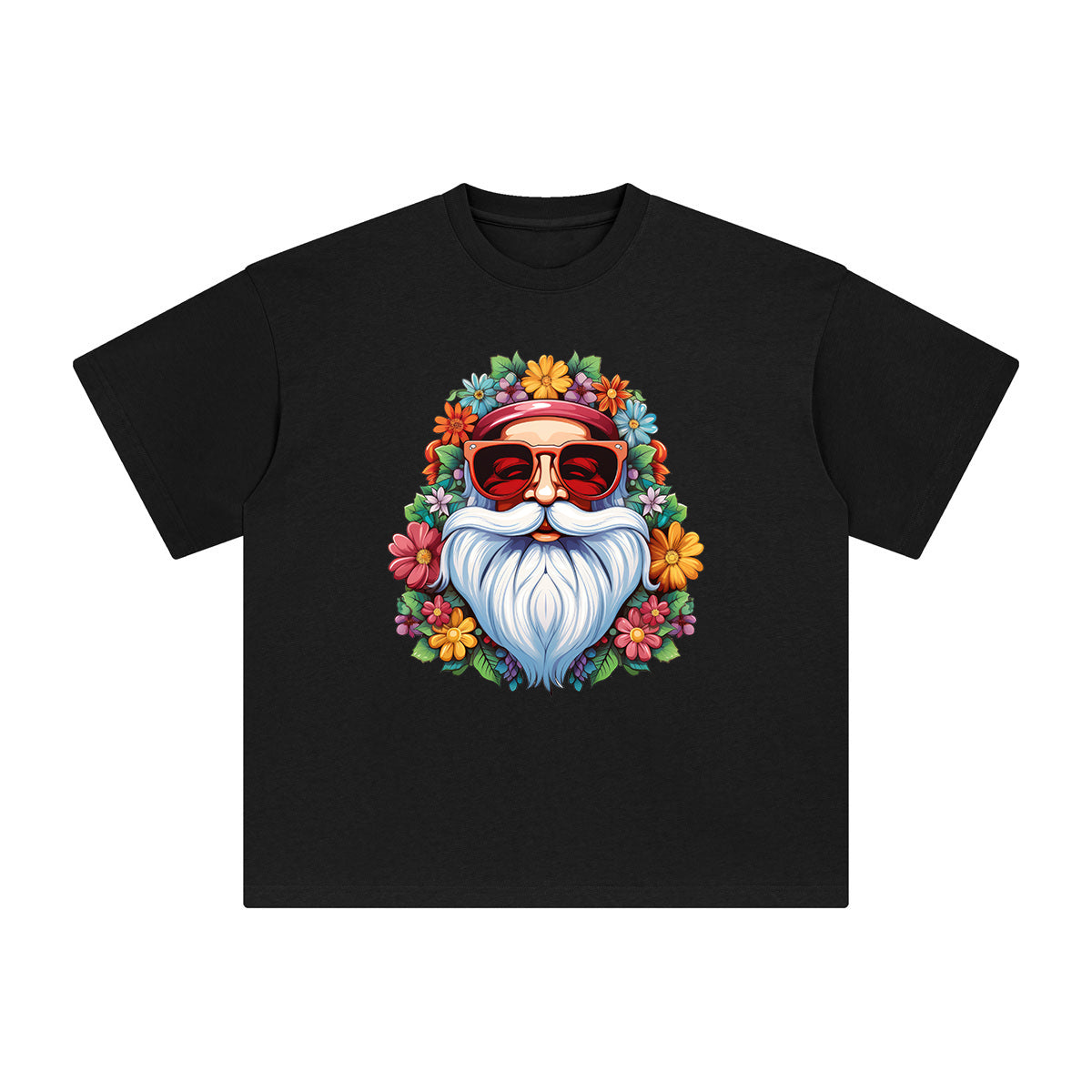 Groovy Santa Claus Graphic Tee-INNBLAC Fashion Apparel