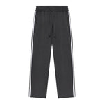 Contrast Side-Stripe Cotton Sweatpants