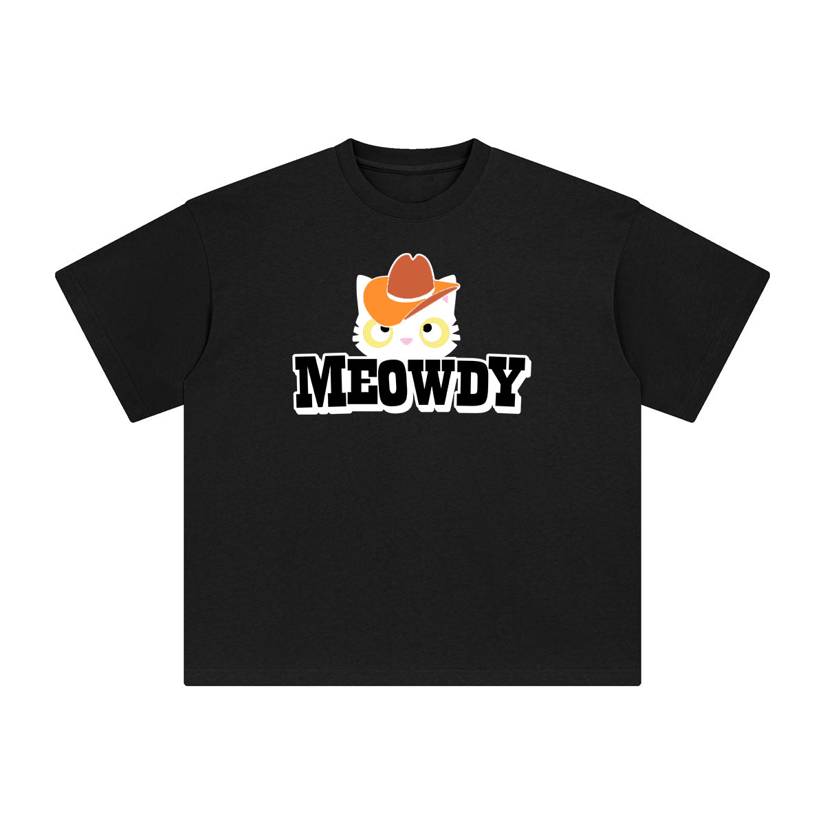 Meowdy Cute Cat Graphic Tee-INNBLAC Fashion Apparel