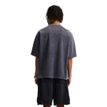 Camiseta vintage de algodón con patchwork lavado de 8.55 oz