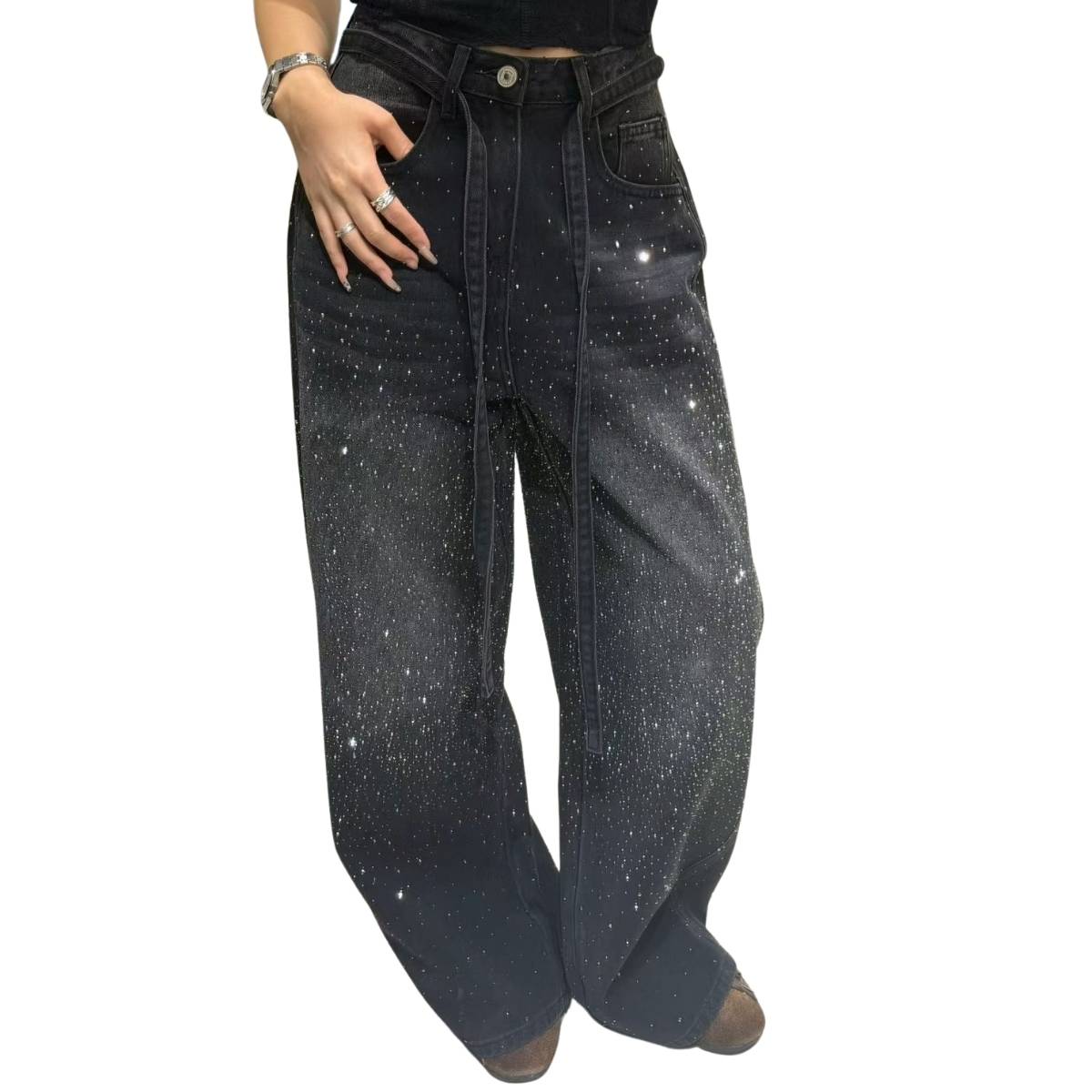 Starlight Crystal Embellished Jeans