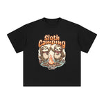 Sloth Camping Club Graphic Tee-INNBLAC Fashion Apparel