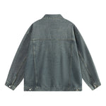 Hong Kong Style Vintage Washed Denim Jacket