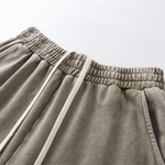 Vintage Wash Cotton Patchwork Sweatpants