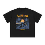 Surfing Perfect Waves Pacific Ocean Graphic Tee-INNBLAC Fashion Apparel