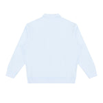 Heavyweight Washed Stand Collar Zip Polo Sweatshirt