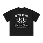 Home Plate Baseball Graphic Tee-INNBLAC Fashion Apparel