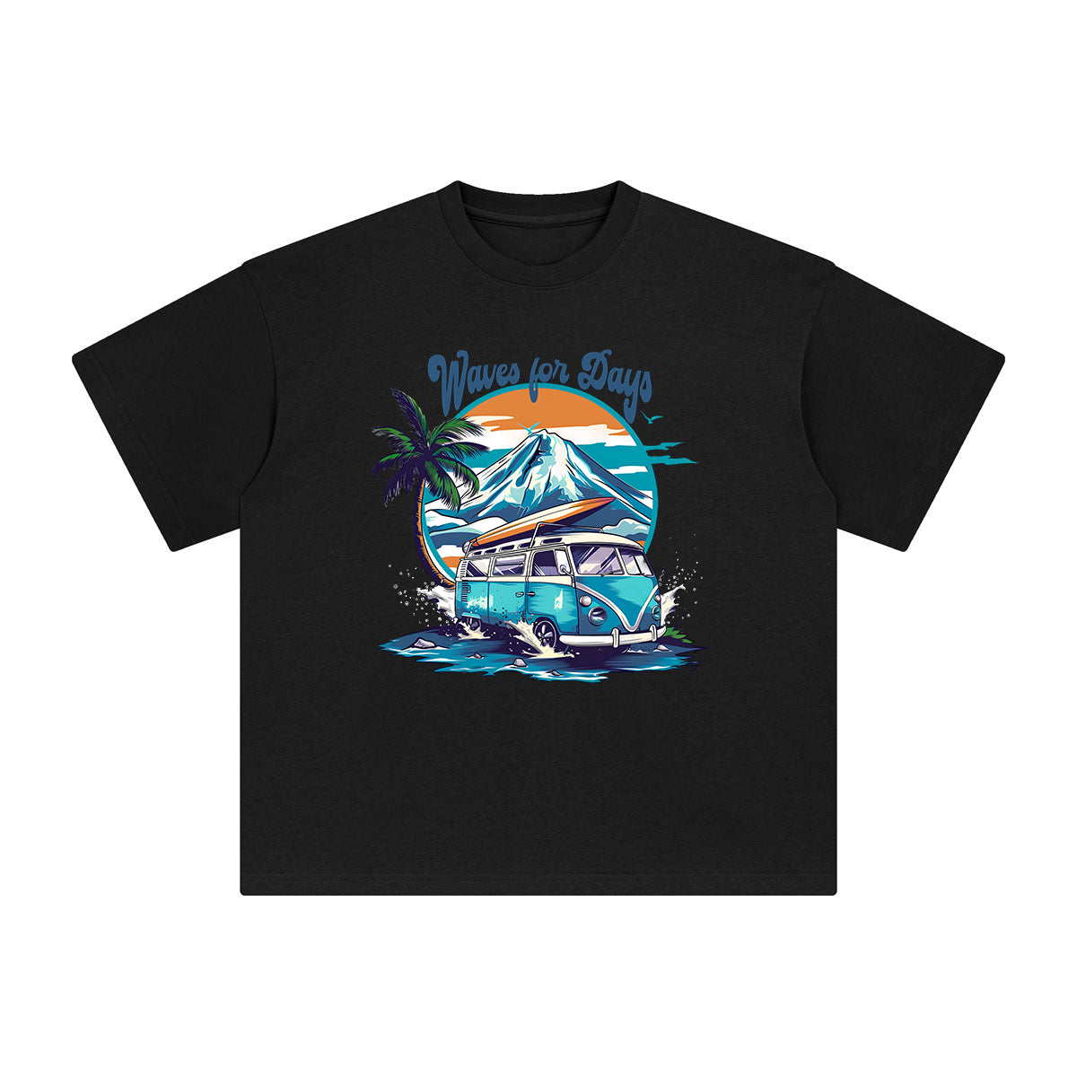 Wave For Days Graphic Tee-INNBLAC Fashion Apparel