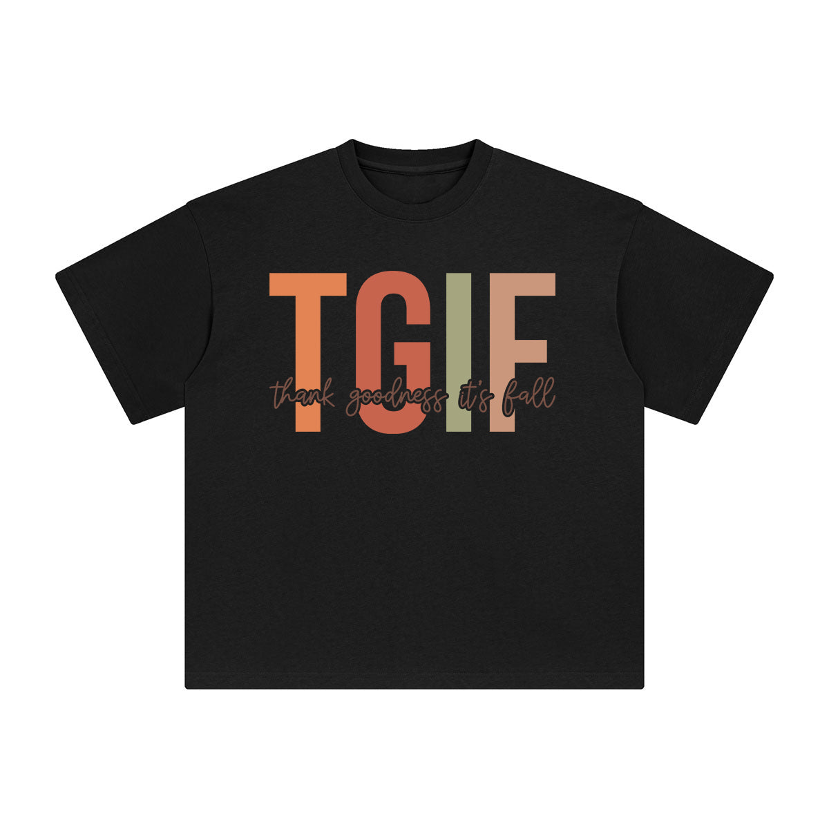 Thank Goodness It's Fall Graphic Tee-INNBLAC Fashion Apparel
