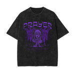 Prayer Christian Stone Wash Graphic Tee-INNBLAC Fashion Apparel