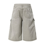 Bermudas con lavado vintage y salpicaduras de tinta