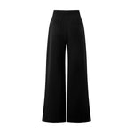 Quiet‑Luxury Old Money Heather Ribbed Waist‑Tapered Trousers
