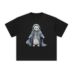Ghost Cat Graphic Tee-INNBLAC Fashion Apparel
