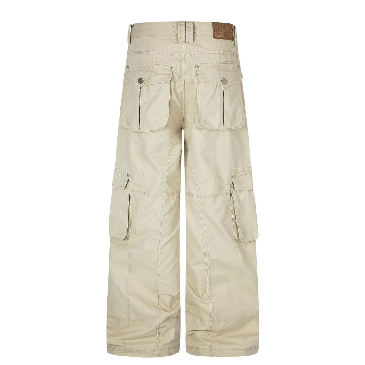 Constructed Multi-Pocket Wide Leg Cargo Trousers