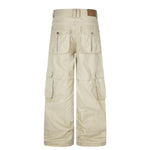 Constructed Multi-Pocket Wide Leg Cargo Trousers