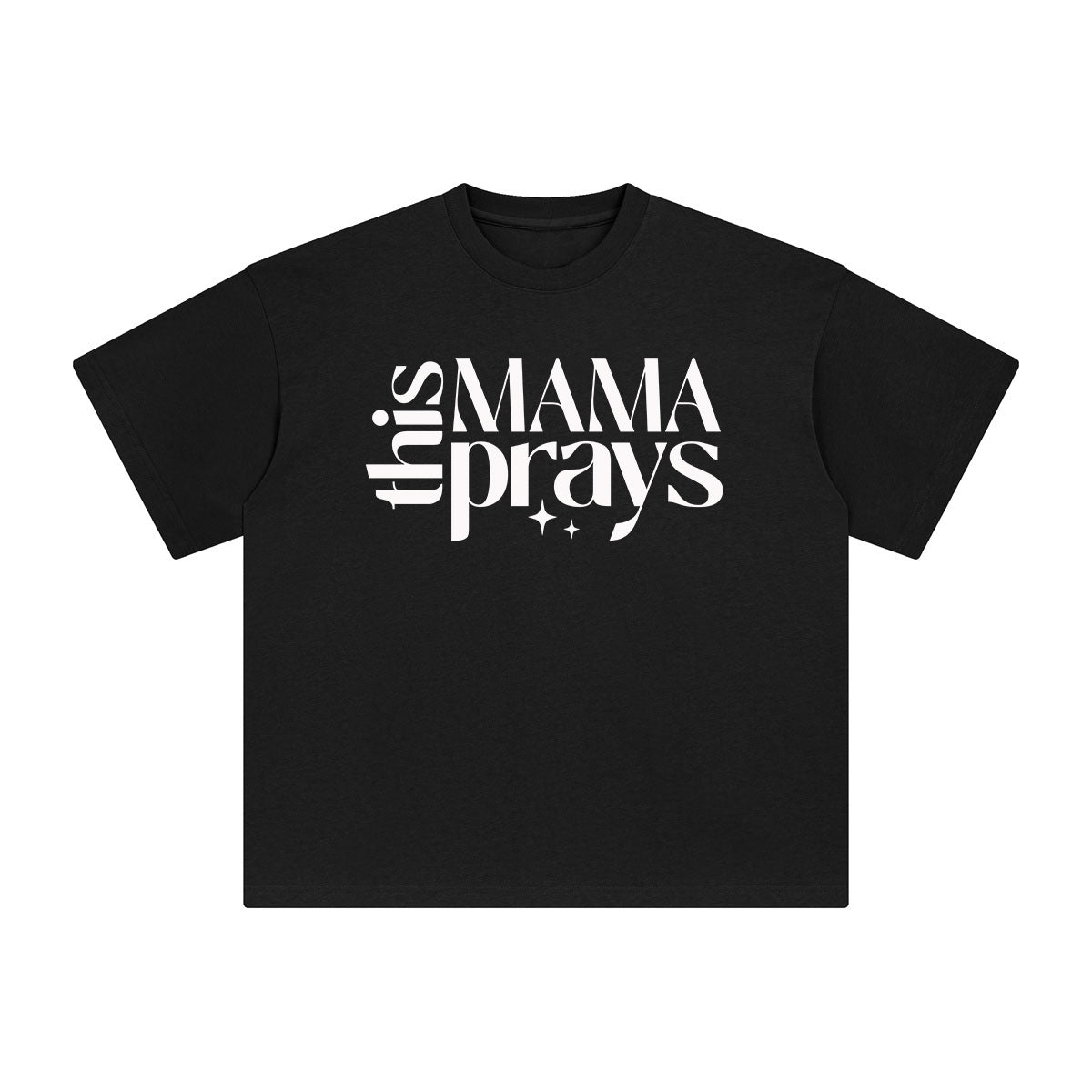This Mama Prays Graphic Tee-INNBLAC Fashion Apparel