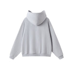 Boxy Flatlock Stitch Fleece Lined Hoodie