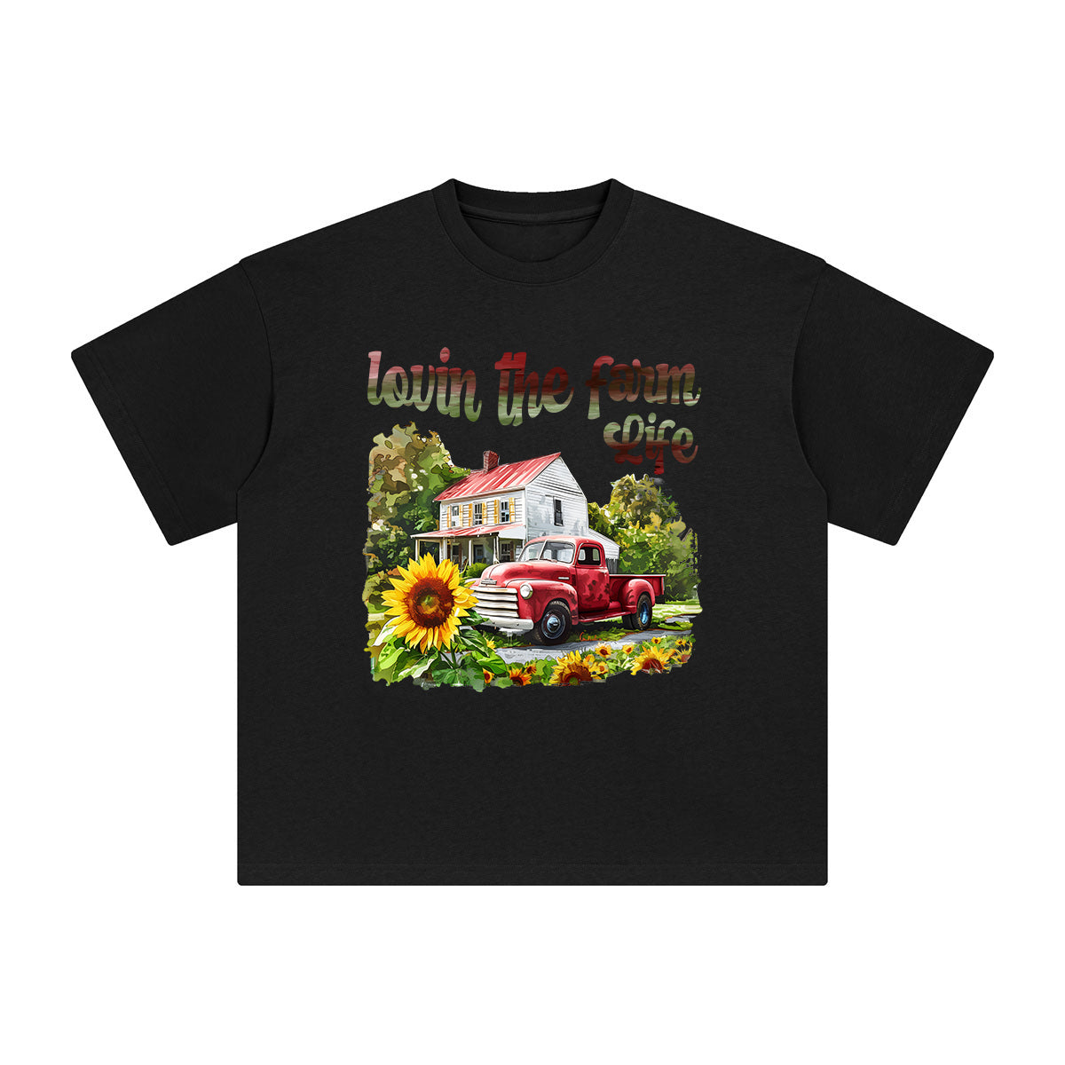 Lovin The Farm Life Graphic Tee-INNBLAC Fashion Apparel