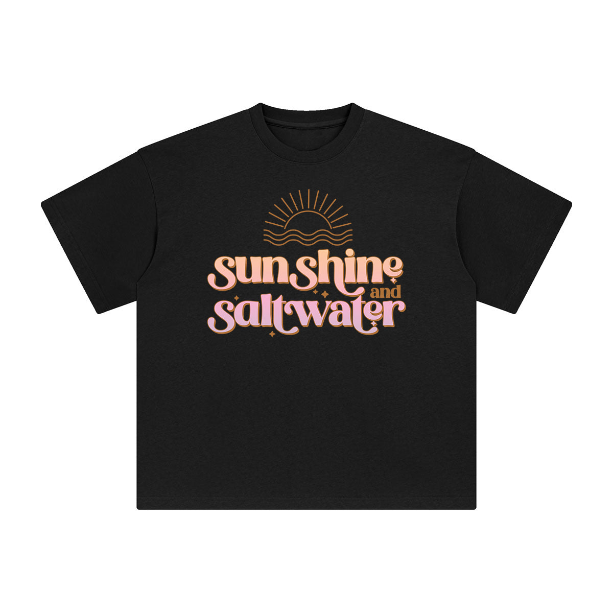 Sunshine And Salt Water Graphic Tee-INNBLAC Fashion Apparel