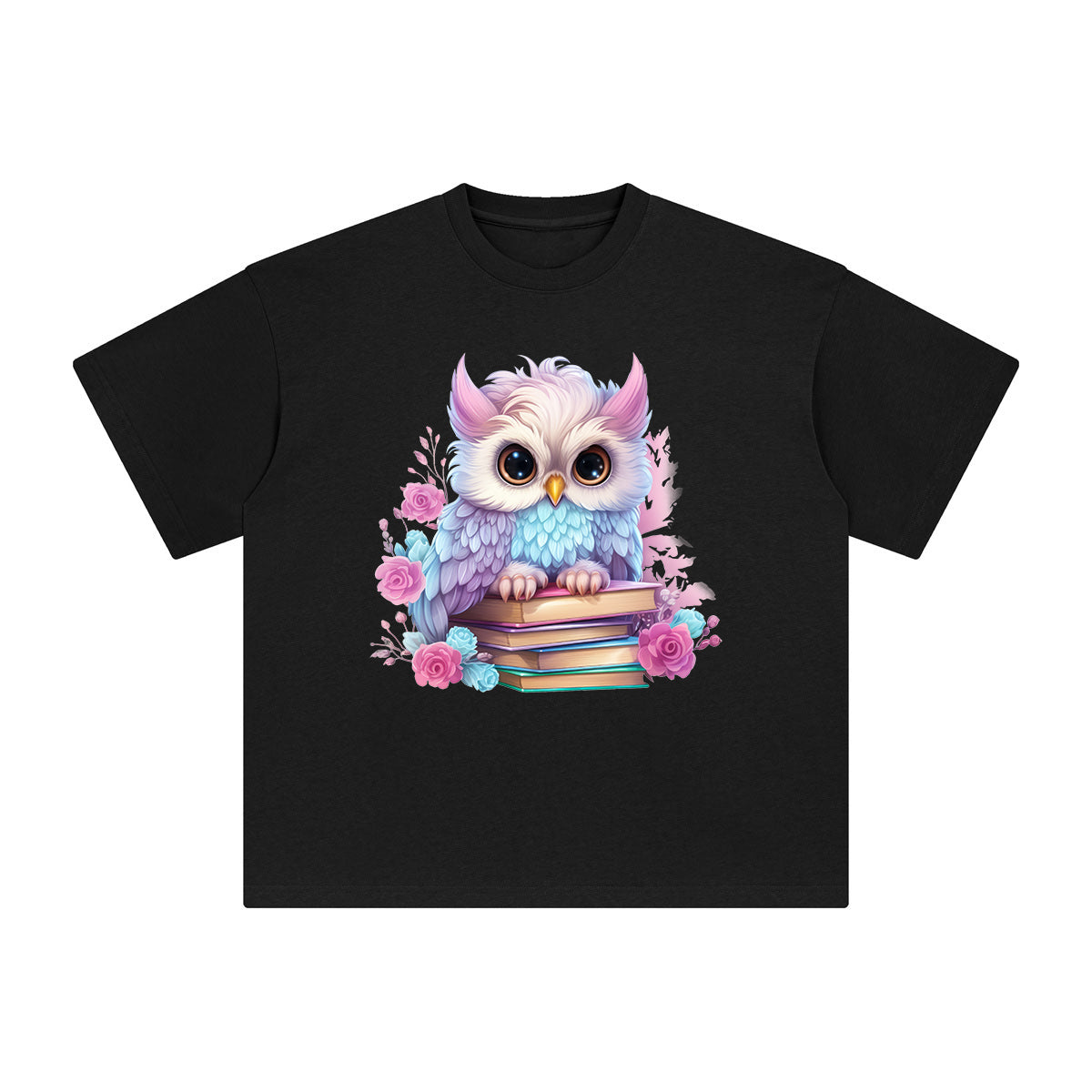 Fairy Owl Graphic Tee-INNBLAC Fashion Apparel