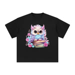 Fairy Owl Graphic Tee-INNBLAC Fashion Apparel