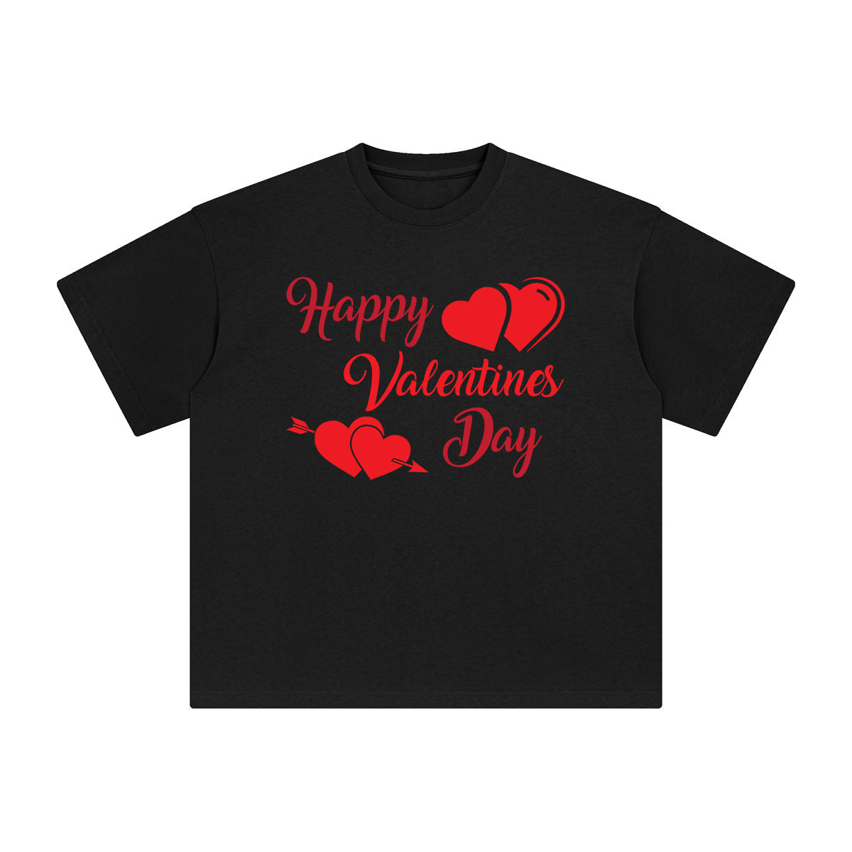 Happy Valentines Day Graphic Tee-INNBLAC Fashion Apparel