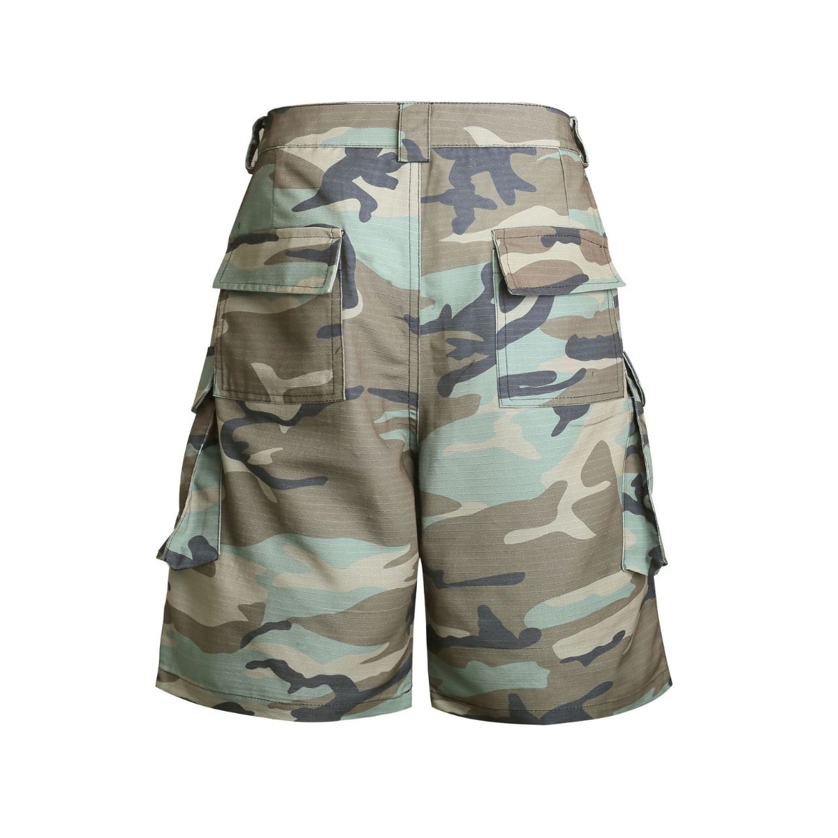 Vintage Camo Star Embroidered Cargo Shorts