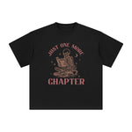 Skeleton Reading Book Graphic Tee-INNBLAC Fashion Apparel