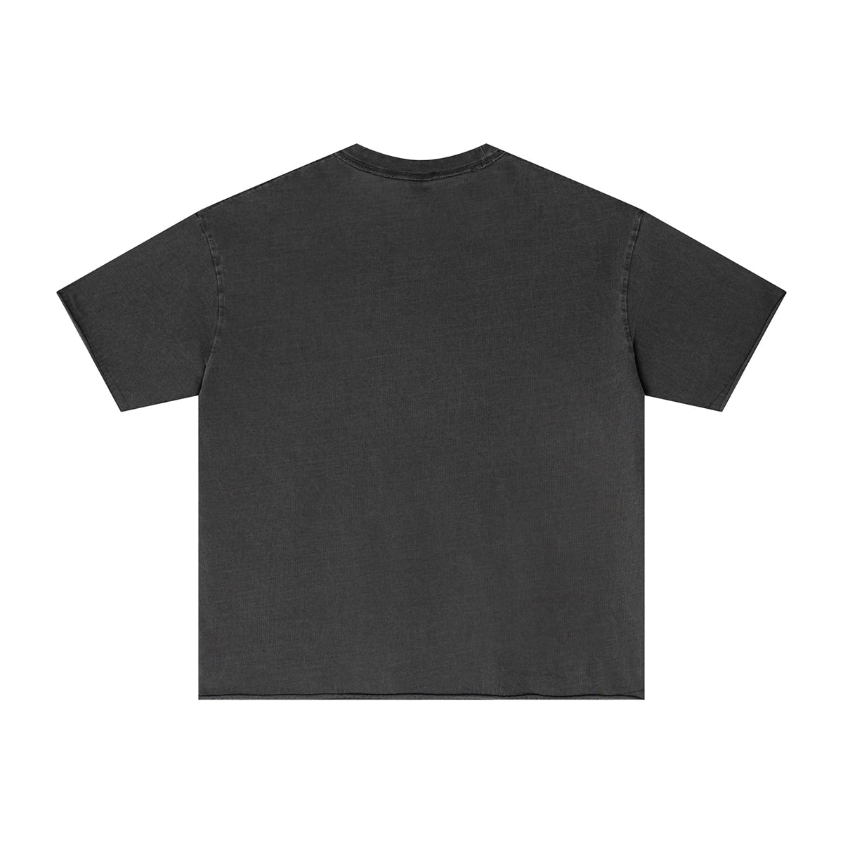 Camiseta lavada con borde reverso sin rematar de 8 oz