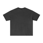 Camiseta lavada con borde reverso sin rematar de 8 oz