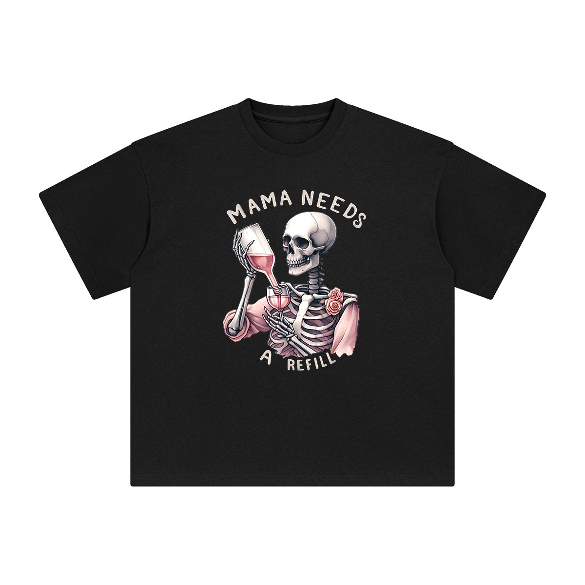 Mama Needs A Refill Graphic Tee-INNBLAC Fashion Apparel