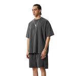 Vintage Wash Reverse Destructive T Shirt 8oz