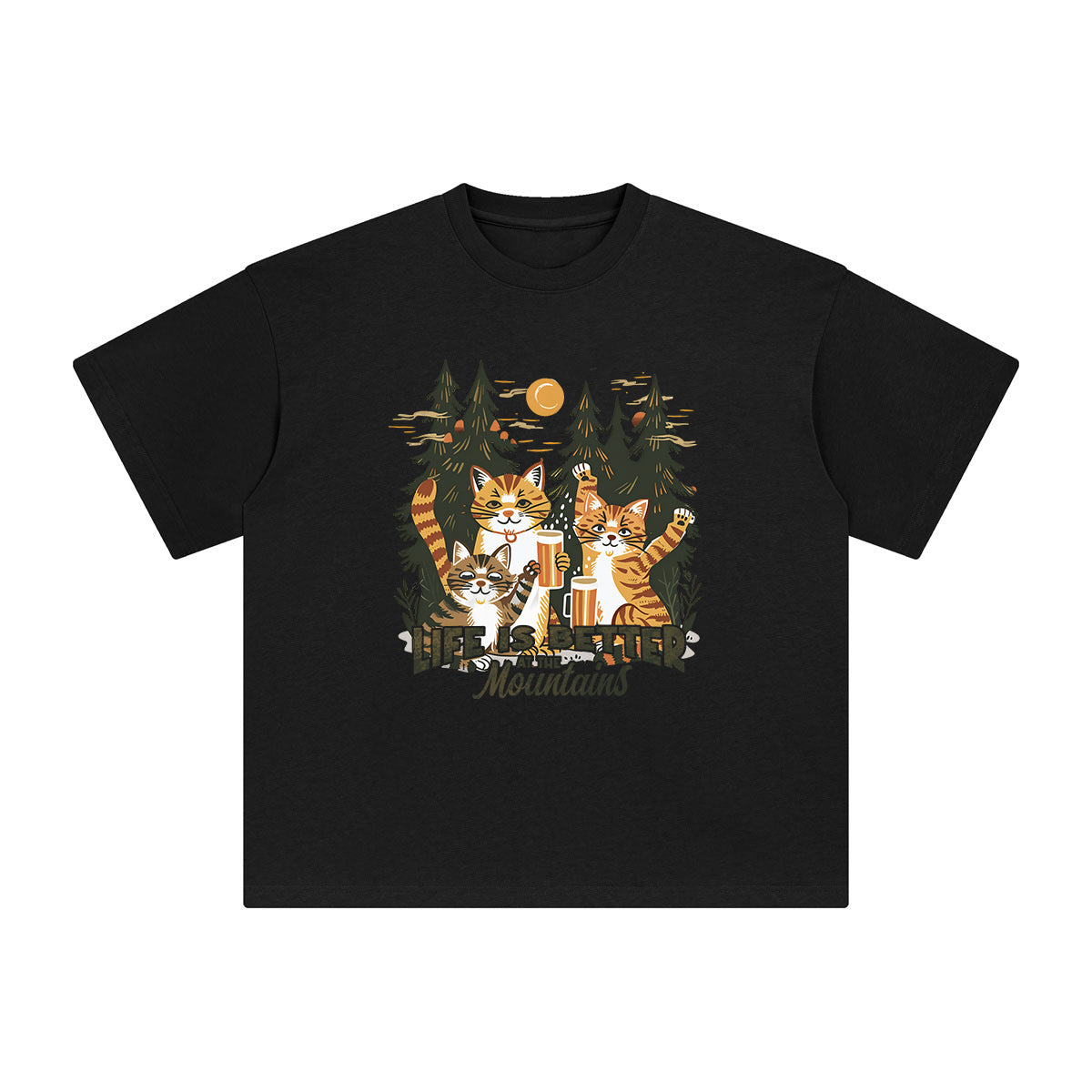 Life Is Better At The Mountains Graphic Tee-INNBLAC Fashion Apparel