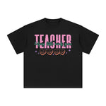 Teacher Helping Little Minds Grow Graphic Tee-INNBLAC Fashion Apparel